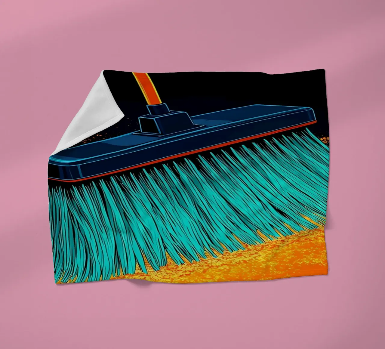 Cleaning - Pop Art fleece blanket by ColorCrash Gallery
