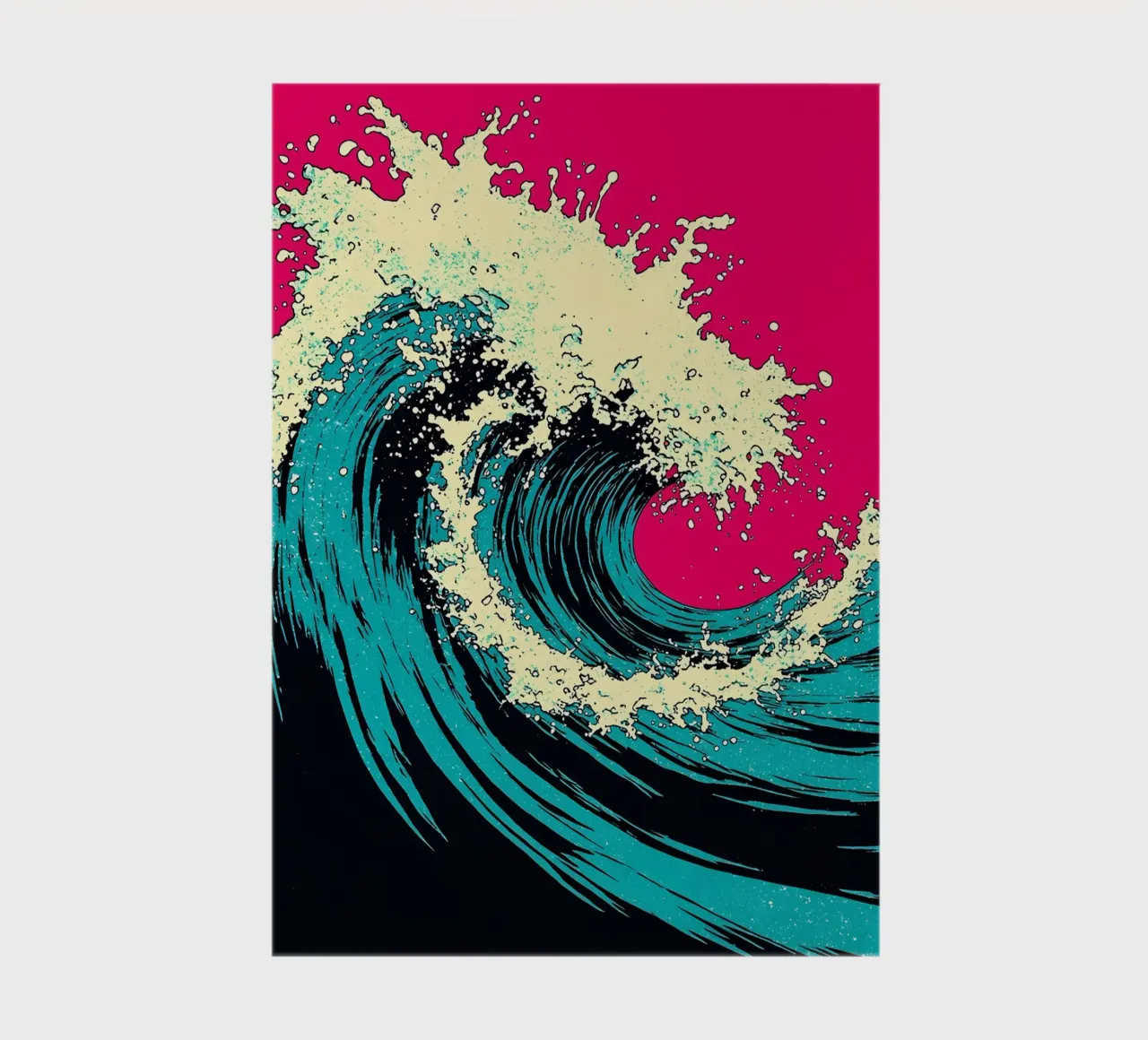 Ocean Waves - Pop Art notebook by ColorCrash Gallery