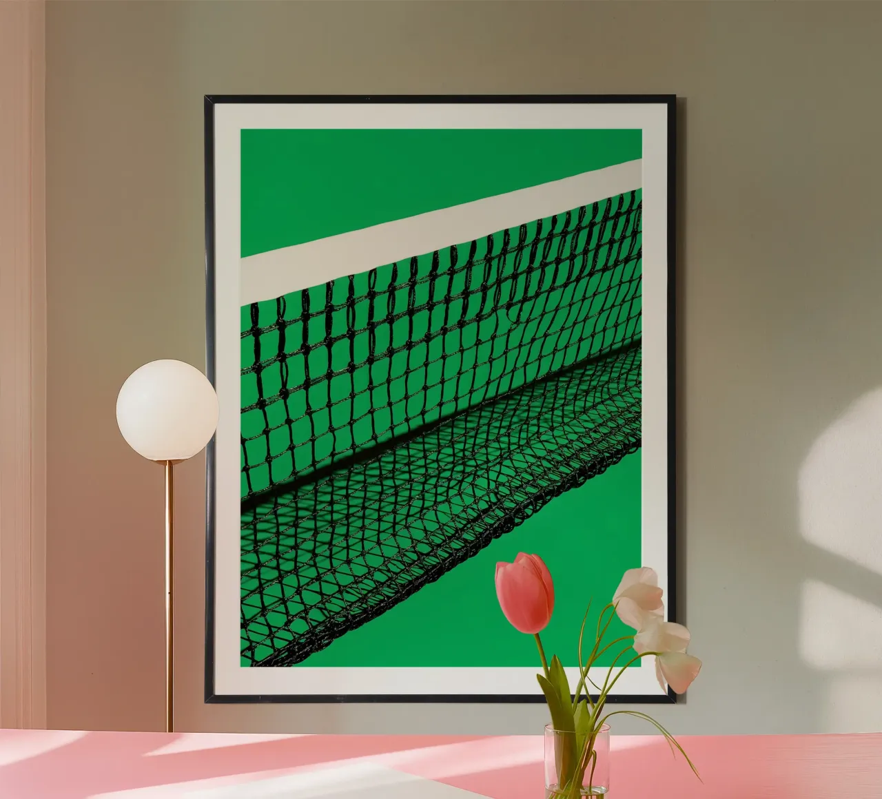 Rete da tennis - Pop Art poster da ColorCrash Gallery
