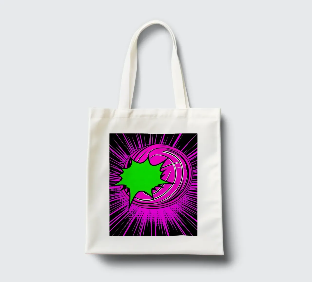 Esplosione - Pop Art borsa in juta da ColorCrash Gallery