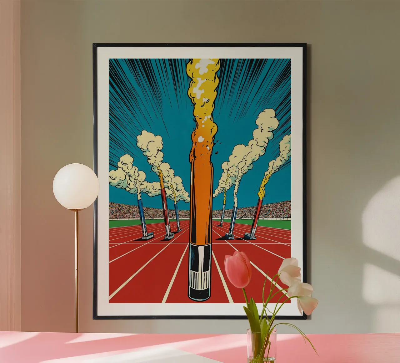 Sport da corsa - Pop Art poster da ColorCrash Gallery