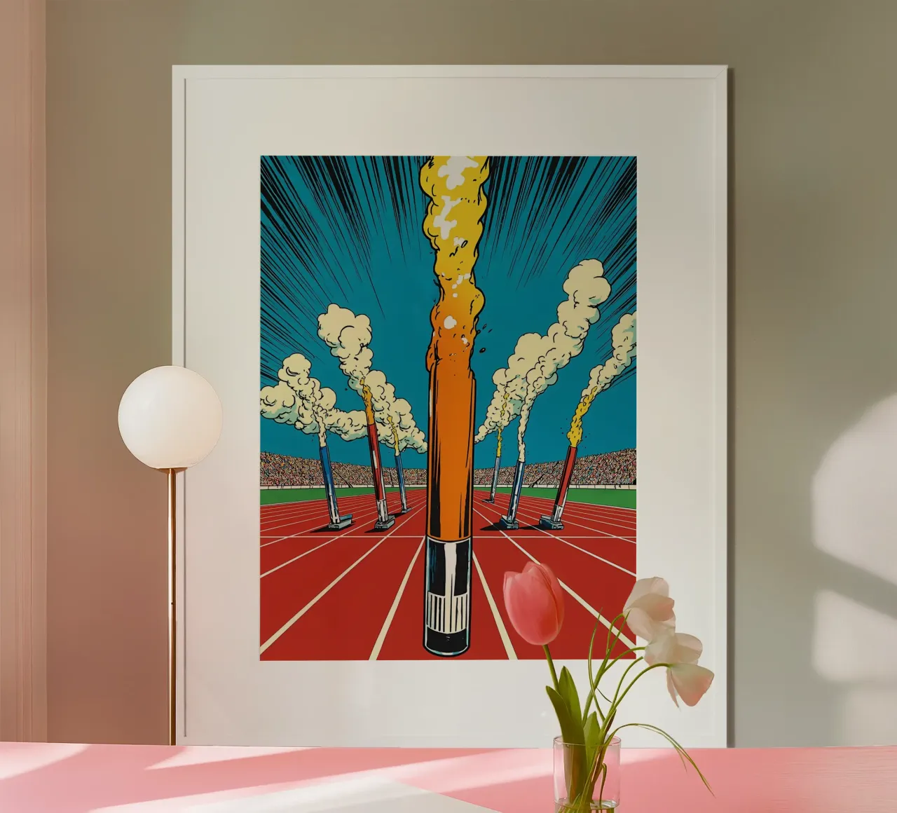 Sport da corsa - Pop Art poster da ColorCrash Gallery