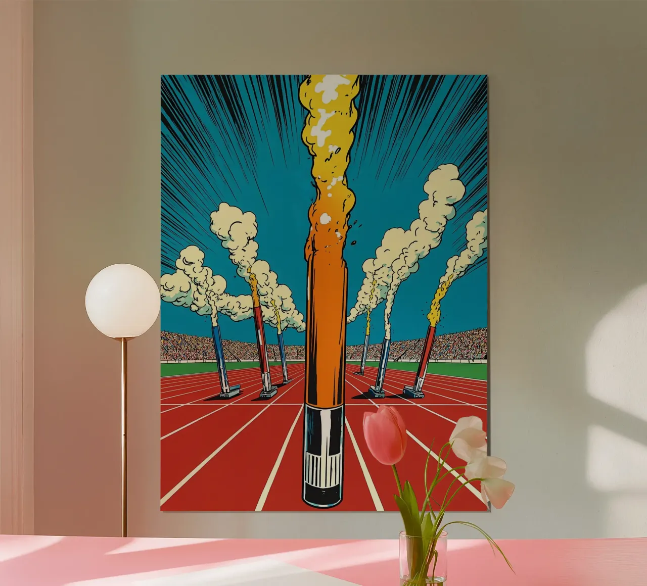 Sport da corsa - Pop Art poster da ColorCrash Gallery