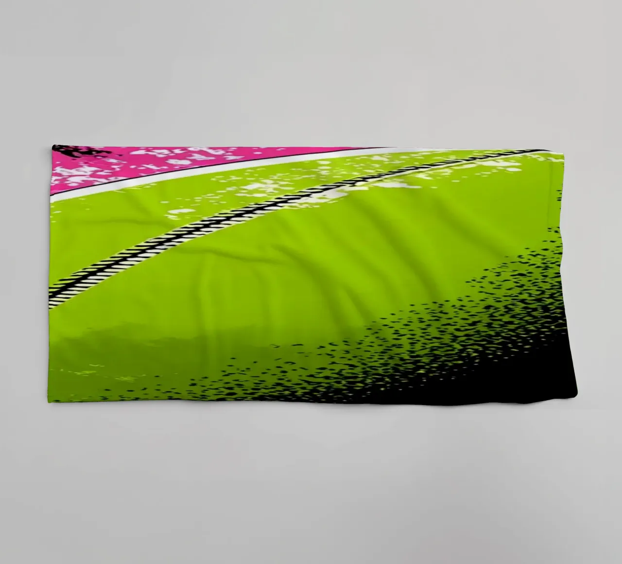 Rugbybal - Pop Art badhanddoek van ColorCrash Gallery