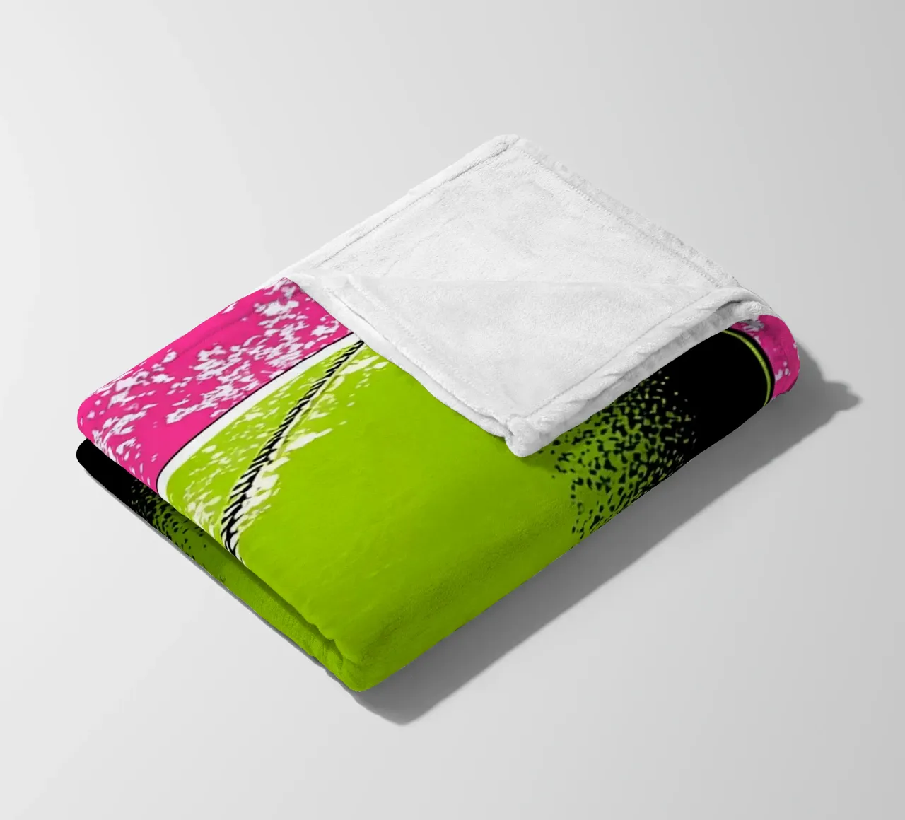 Pallone da rugby - Pop Art coperta in pile da ColorCrash Gallery