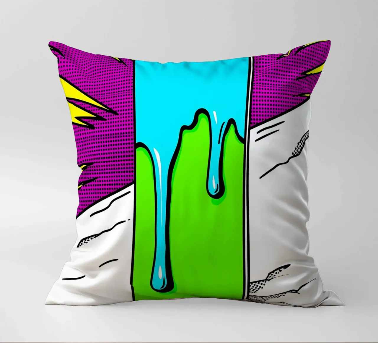 Snowboard - Pop Art cuscino da ColorCrash Gallery