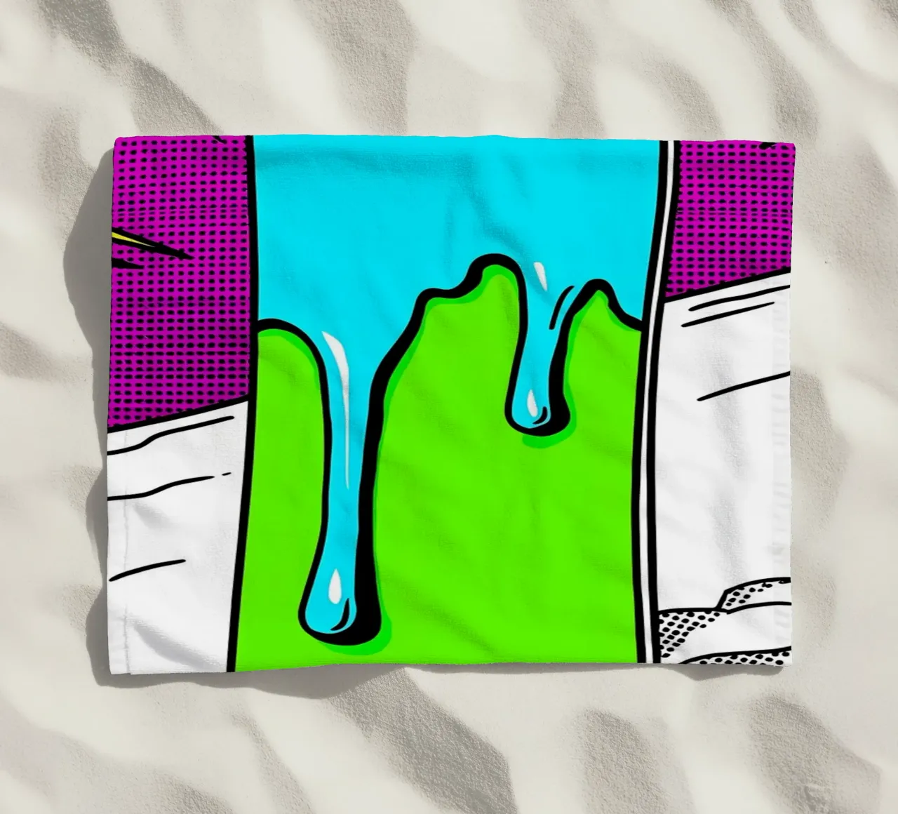 Snowboard - Pop Art telo mare da ColorCrash Gallery