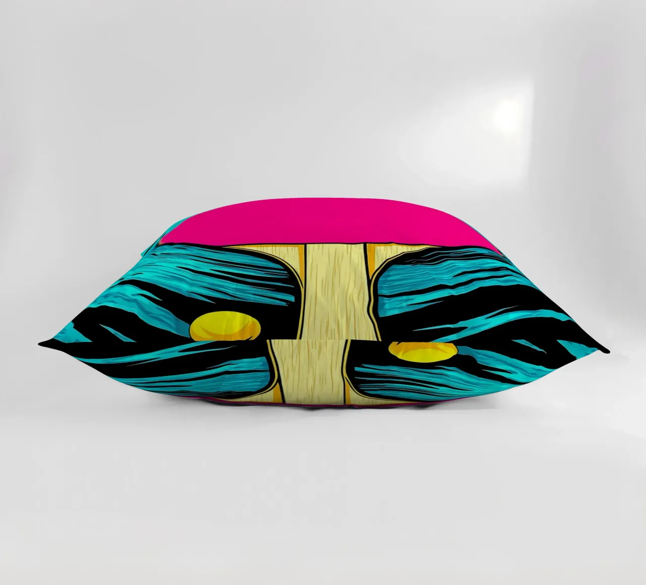 Paletta e pallina da ping pong - Pop Art cuscino da ColorCrash Gallery