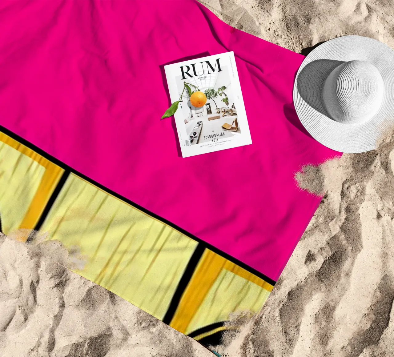 Paletta e pallina da ping pong - Pop Art telo mare da ColorCrash Gallery