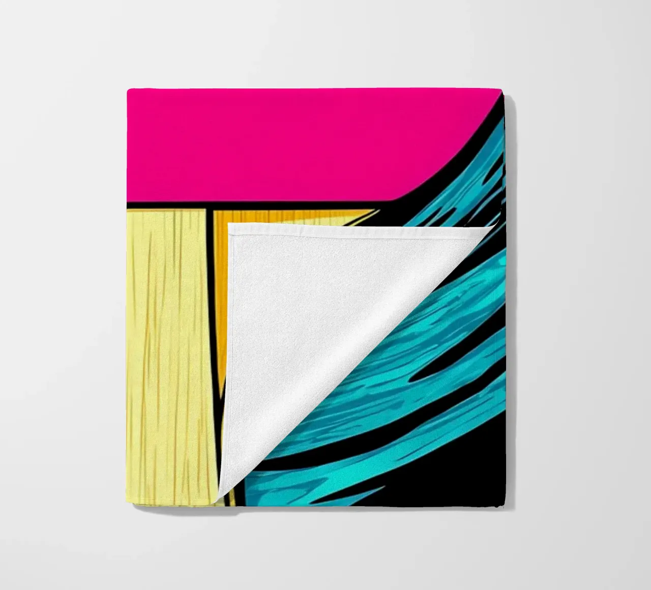 Paletta e pallina da ping pong - Pop Art telo mare da ColorCrash Gallery