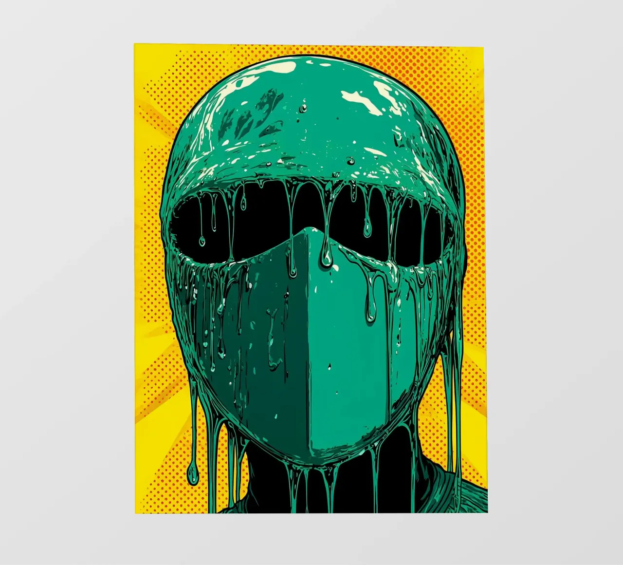 Maschera che gocciola - Pop Art pellicola backlit da ColorCrash Gallery