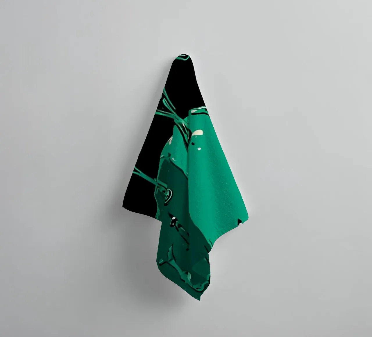 Mask Dripping - Pop Art towel by ColorCrash Gallery