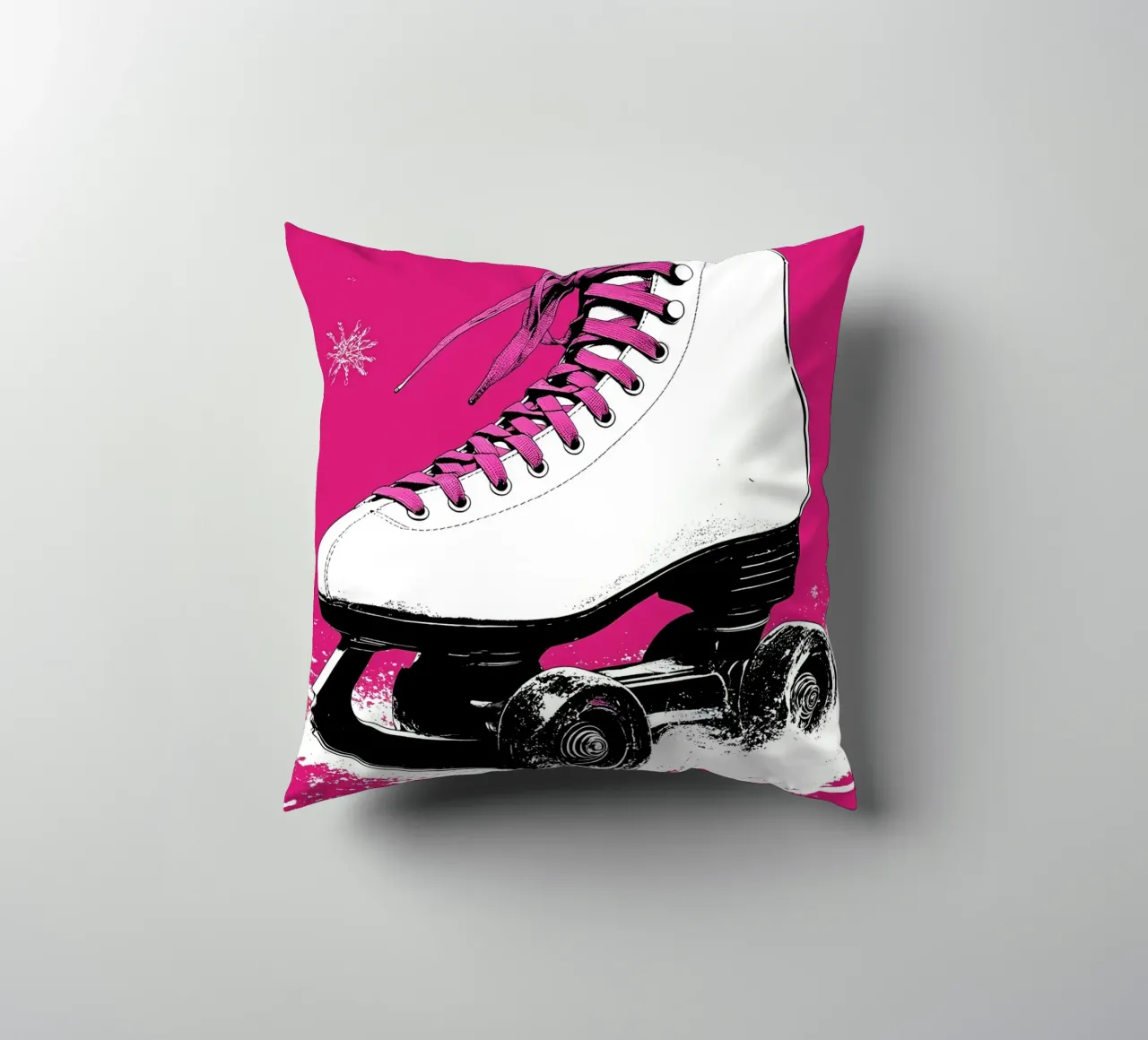Pattini a rotelle - Pop Art cuscino da ColorCrash Gallery