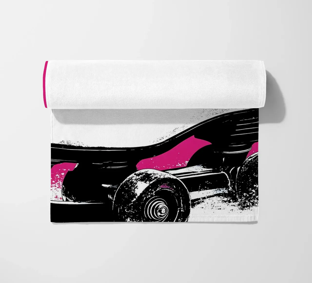 Pattini a rotelle - Pop Art telo mare da ColorCrash Gallery