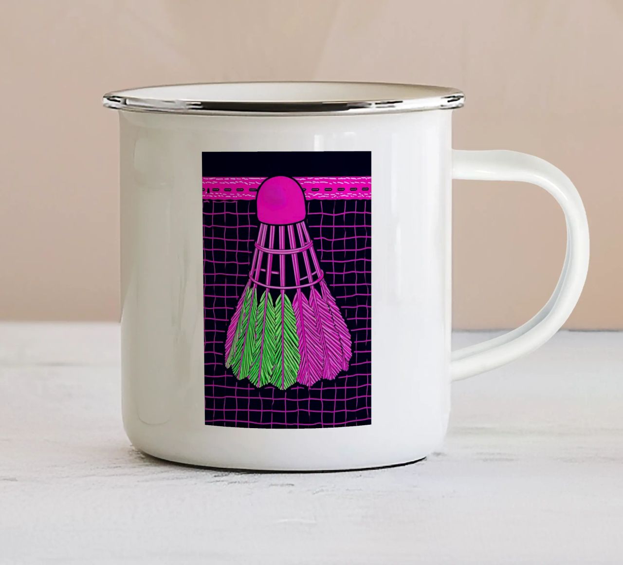 Volano - Pop Art tazza in smalto da ColorCrash Gallery