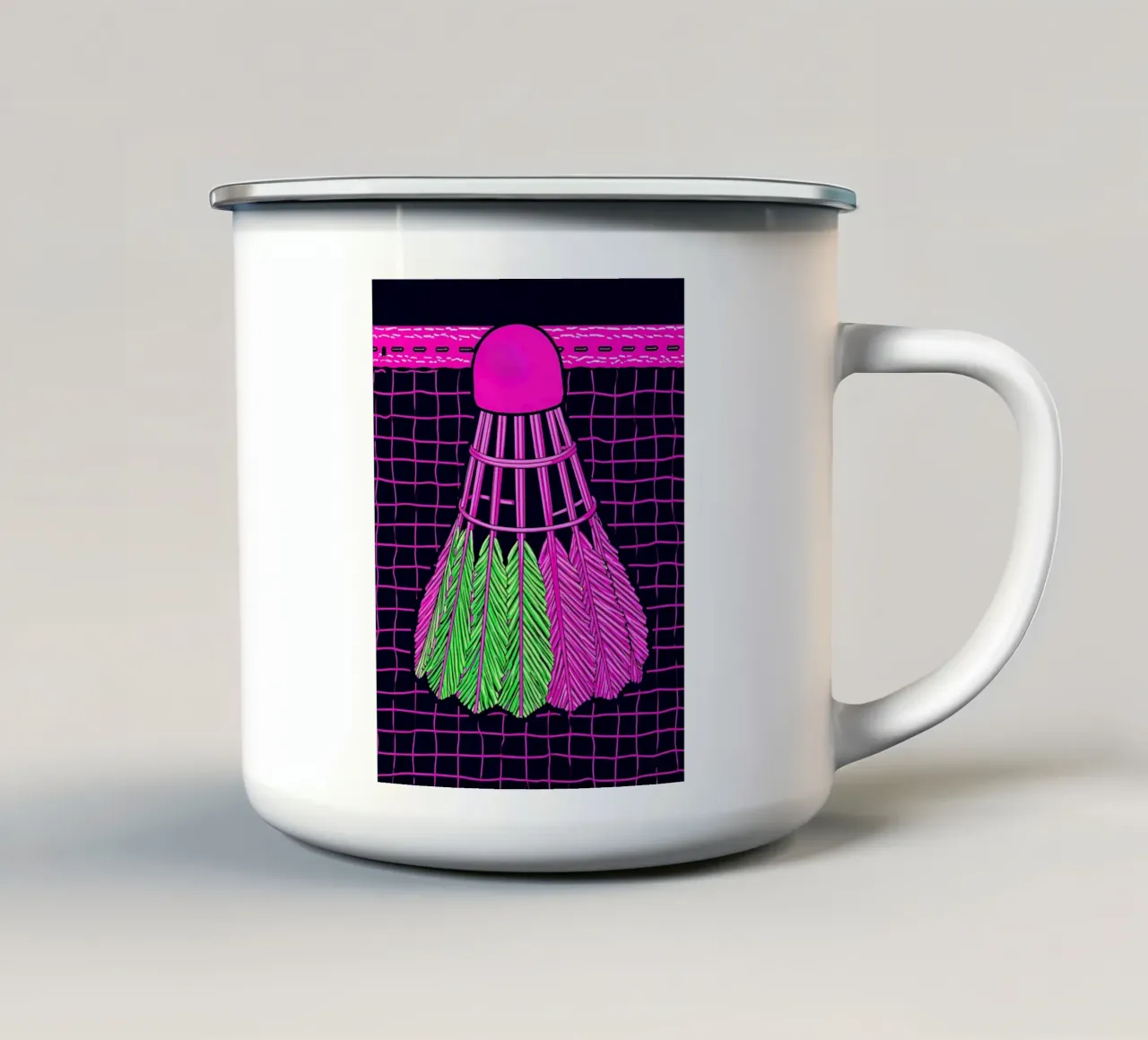 Volano - Pop Art tazza in smalto da ColorCrash Gallery