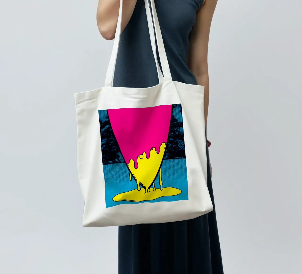 Surfboard Dripping - Pop Art tote bag by ColorCrash Gallery
