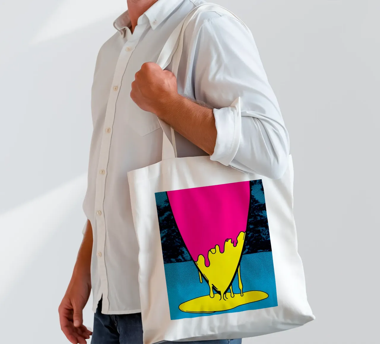 Surfboard Dripping - Pop Art tote bag by ColorCrash Gallery