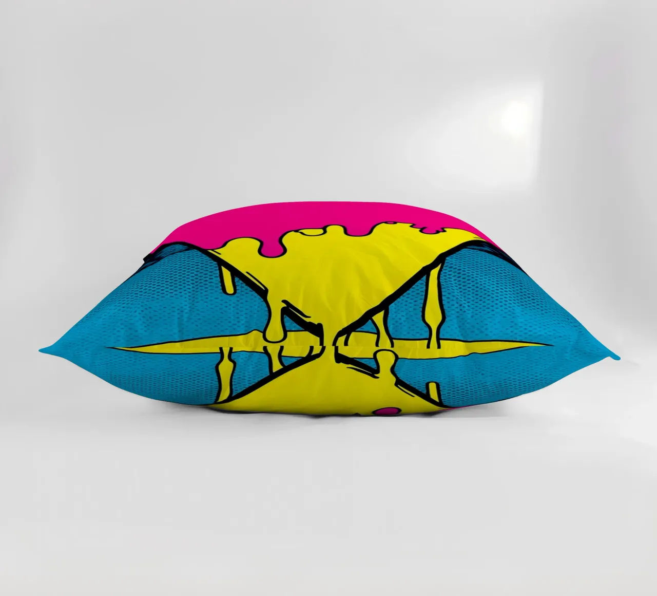 Surfboard Dripping - Pop Art decorative cushion by ColorCrash Gallery