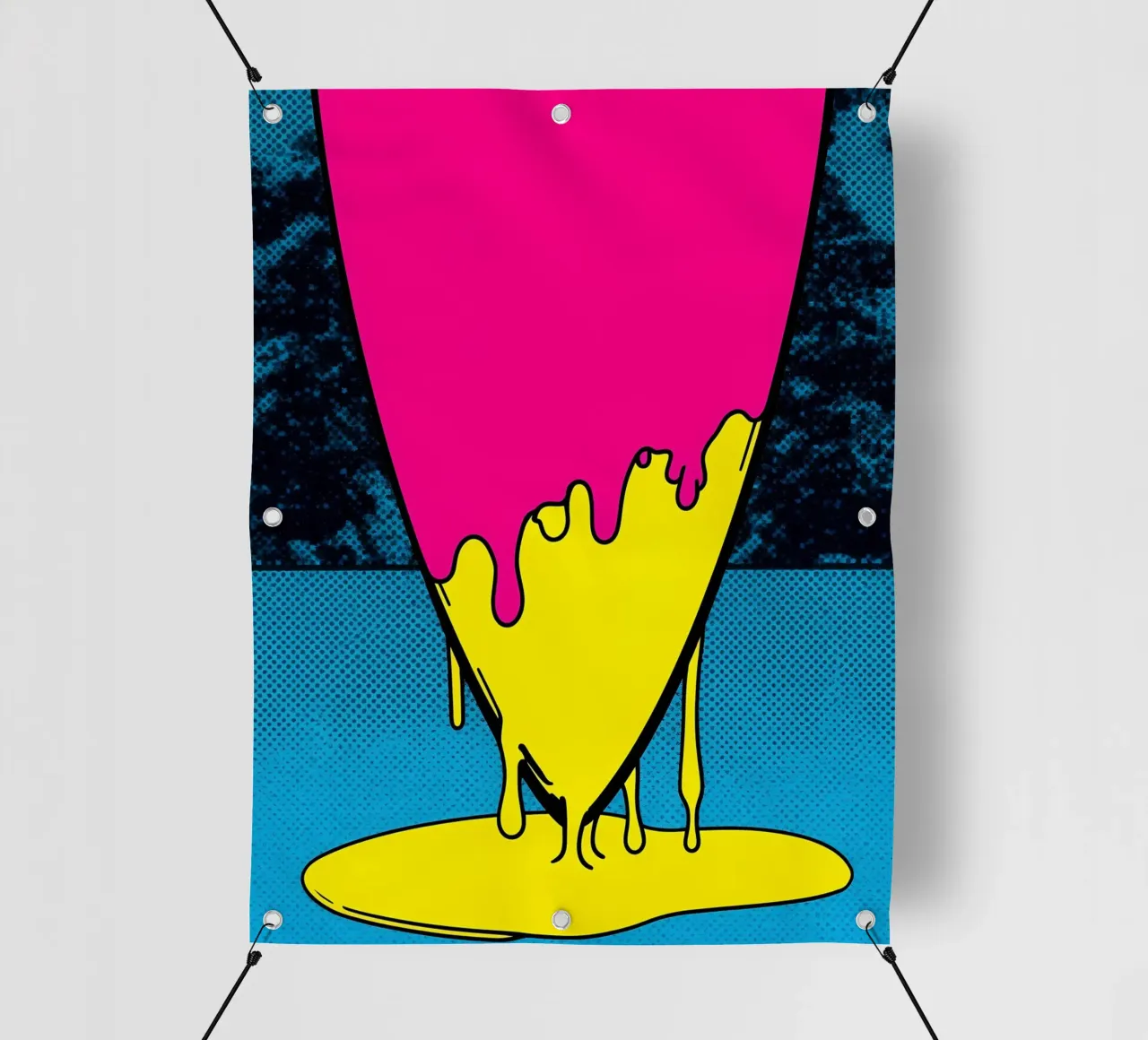 Planche de surf dégoulinante - Pop Art bâche pvc de ColorCrash Gallery