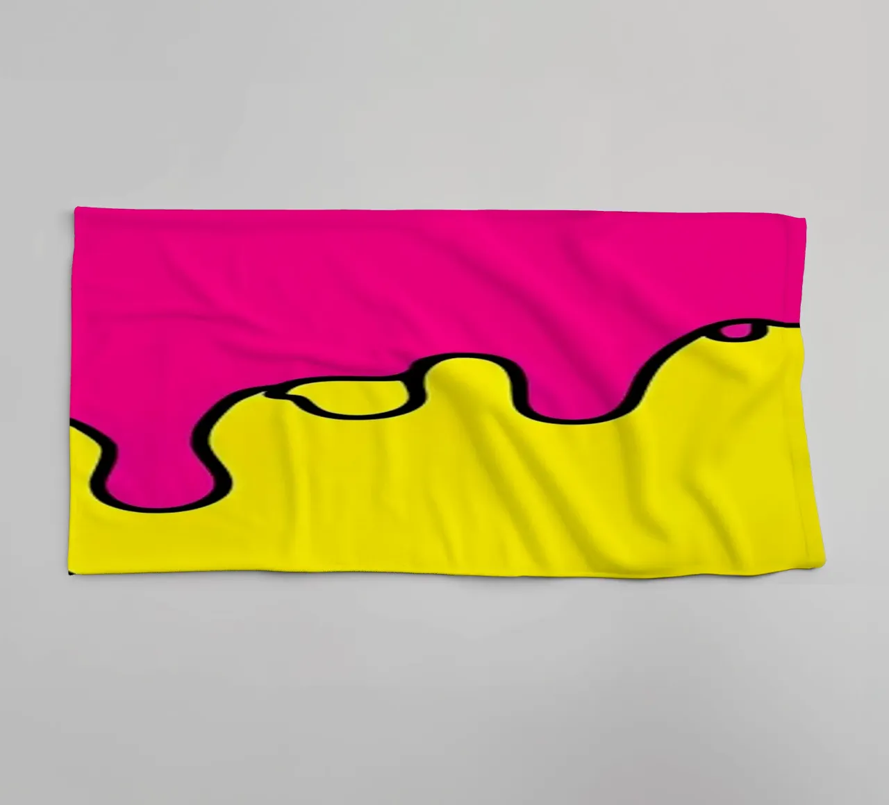 Surfbrett Dripping - Pop Art Handtuch von ColorCrash Gallery