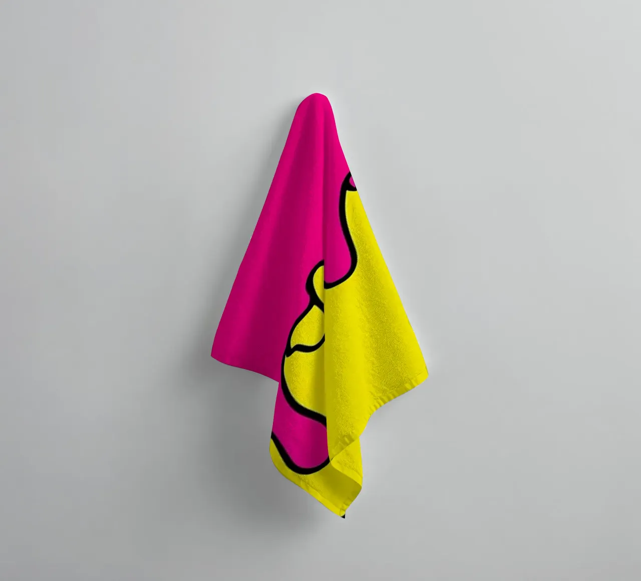 Surfbrett Dripping - Pop Art Handtuch von ColorCrash Gallery
