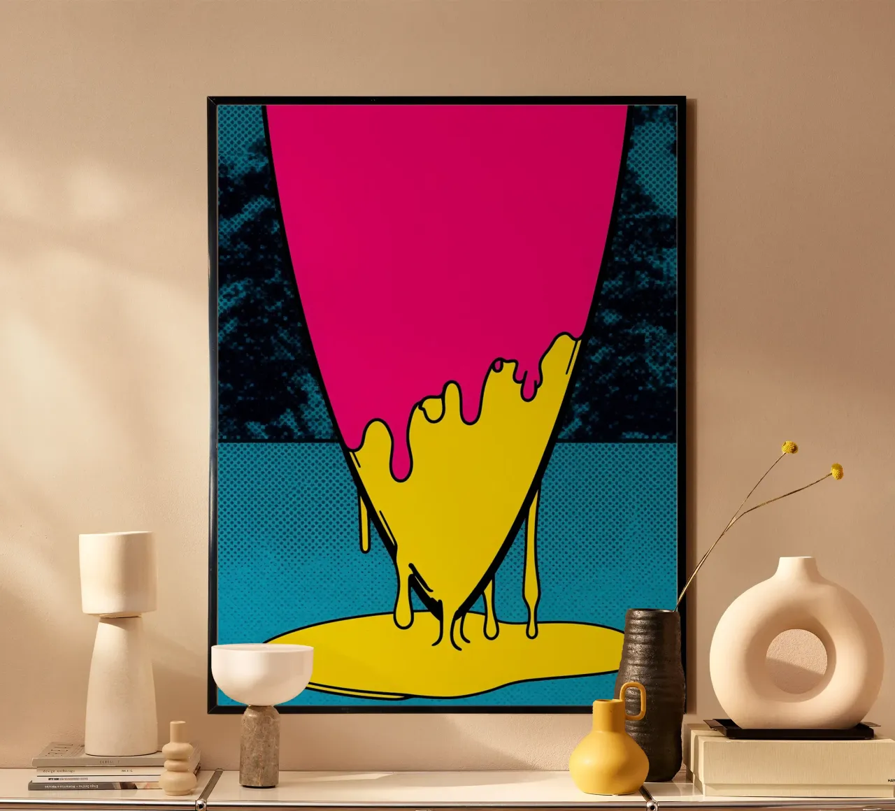 Surfboard Dripping - Pop Art hahnemühle by ColorCrash Gallery