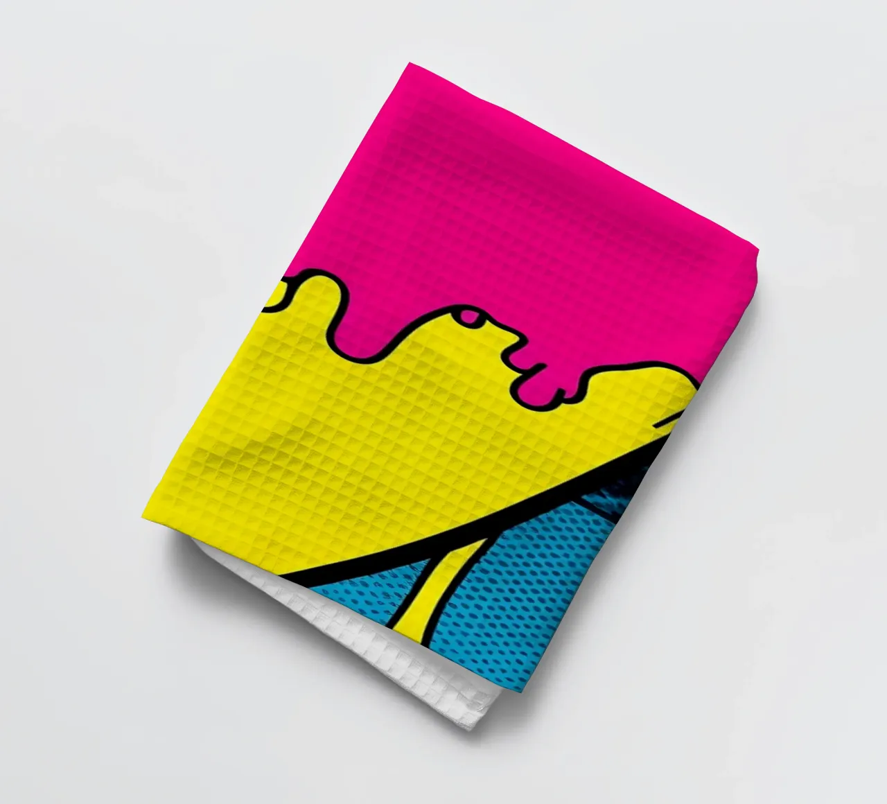 Surfbrett Dripping - Pop Art Geschirrtuch von ColorCrash Gallery