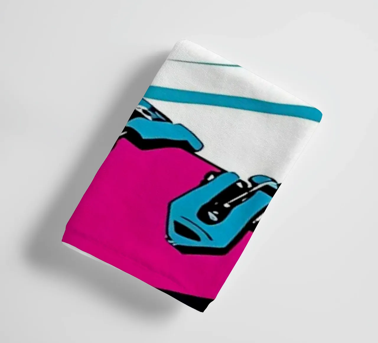 Skiboot - Pop Art Handtuch von ColorCrash Gallery