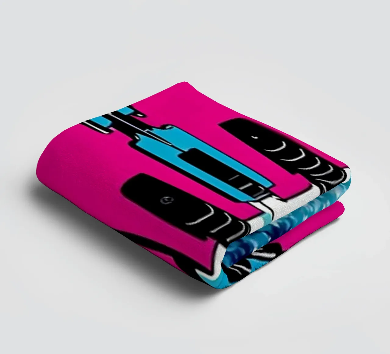 Skiboot - Pop Art Handtuch von ColorCrash Gallery