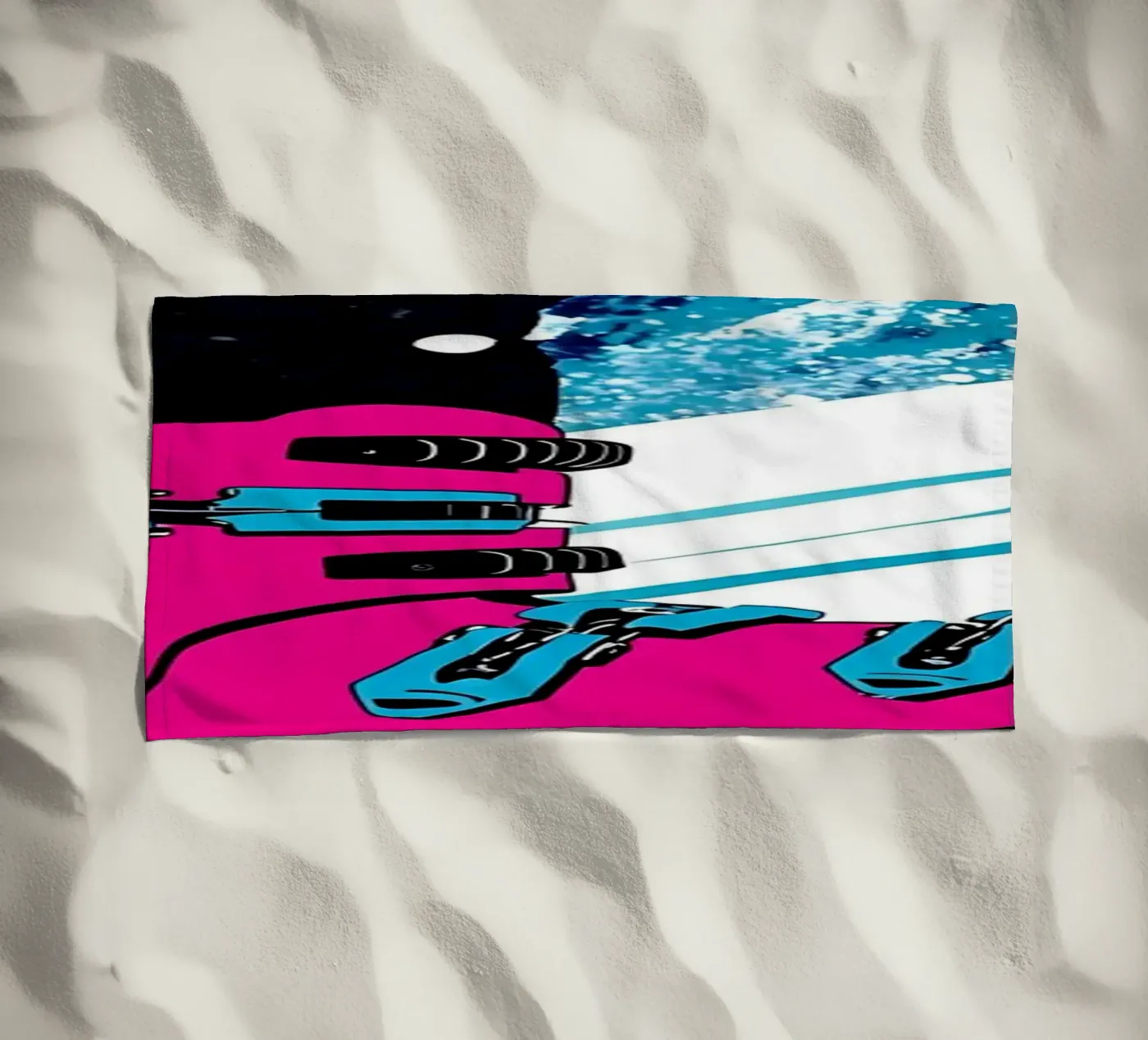 Barca da sci - Pop Art telo mare da ColorCrash Gallery