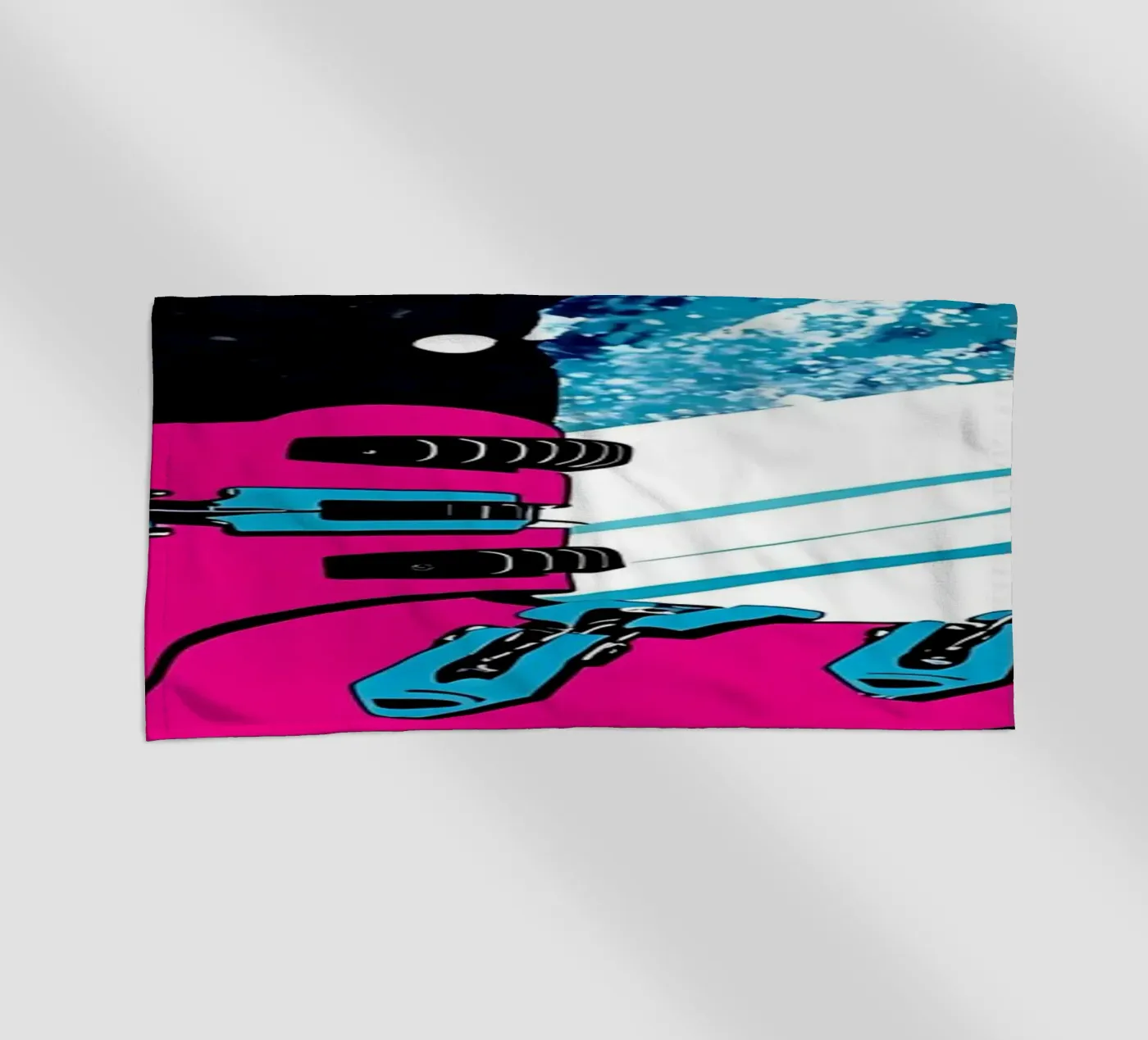 Barca da sci - Pop Art telo mare da ColorCrash Gallery