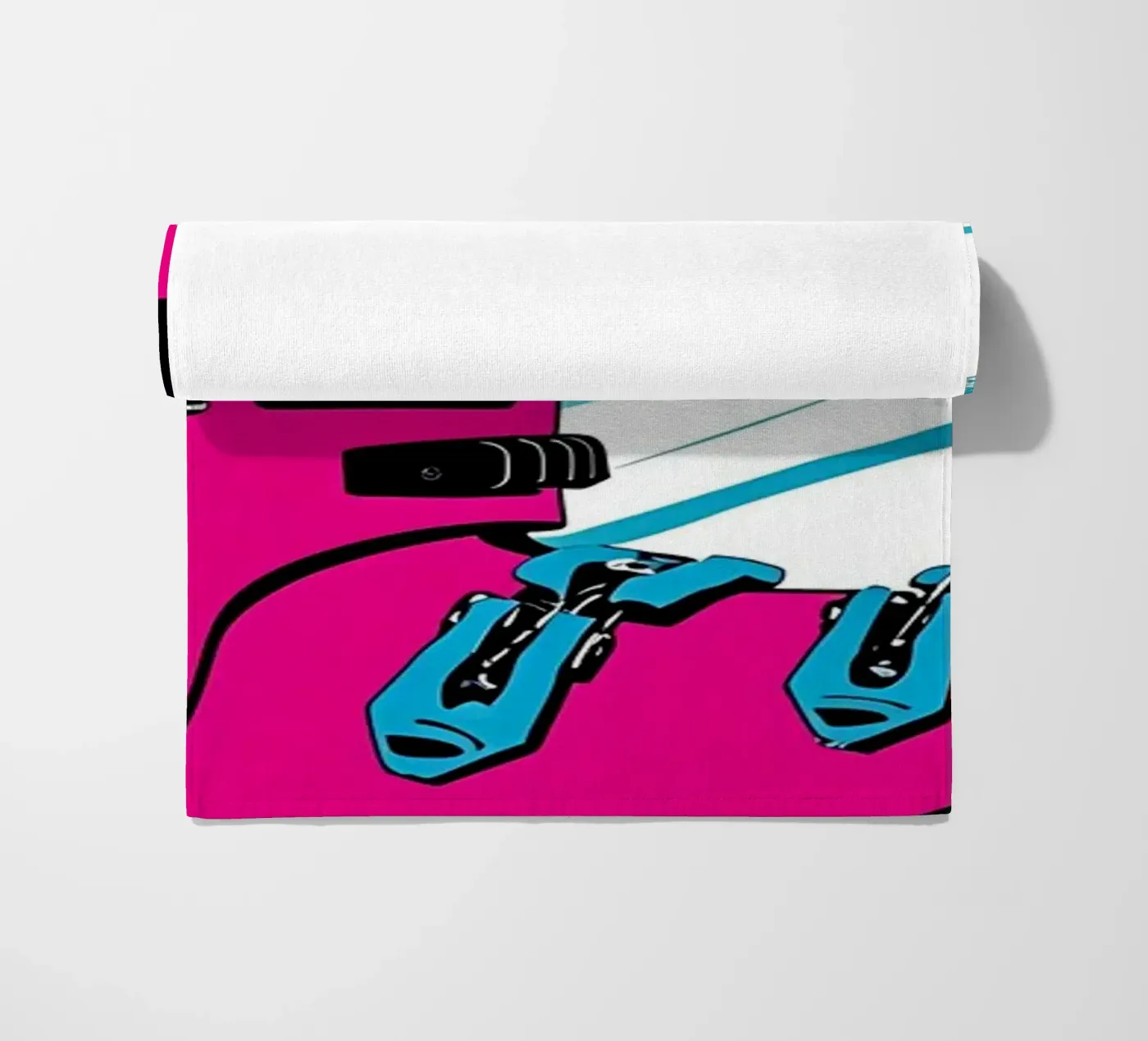 Barca da sci - Pop Art telo mare da ColorCrash Gallery