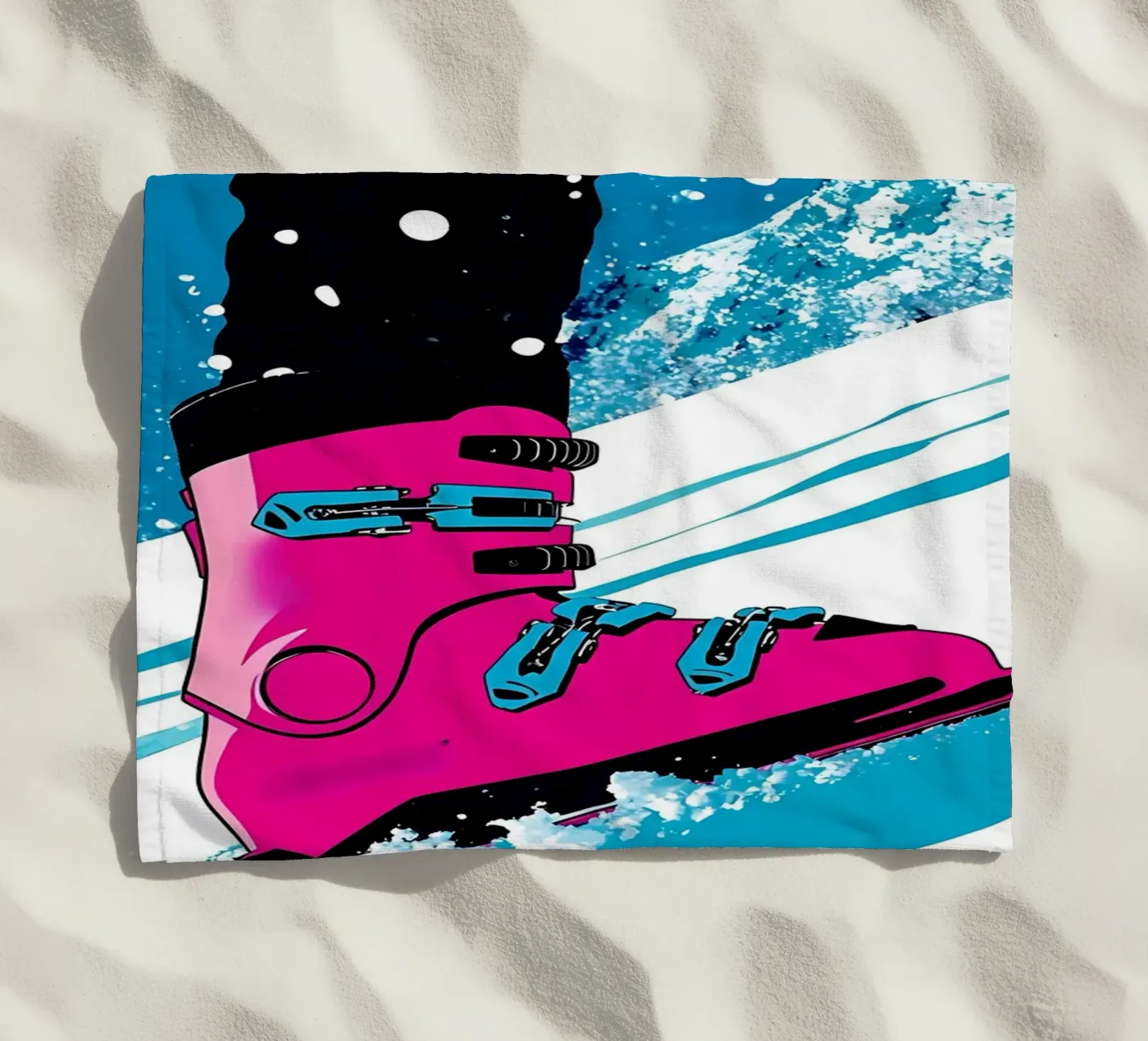 Barca da sci - Pop Art telo mare da ColorCrash Gallery