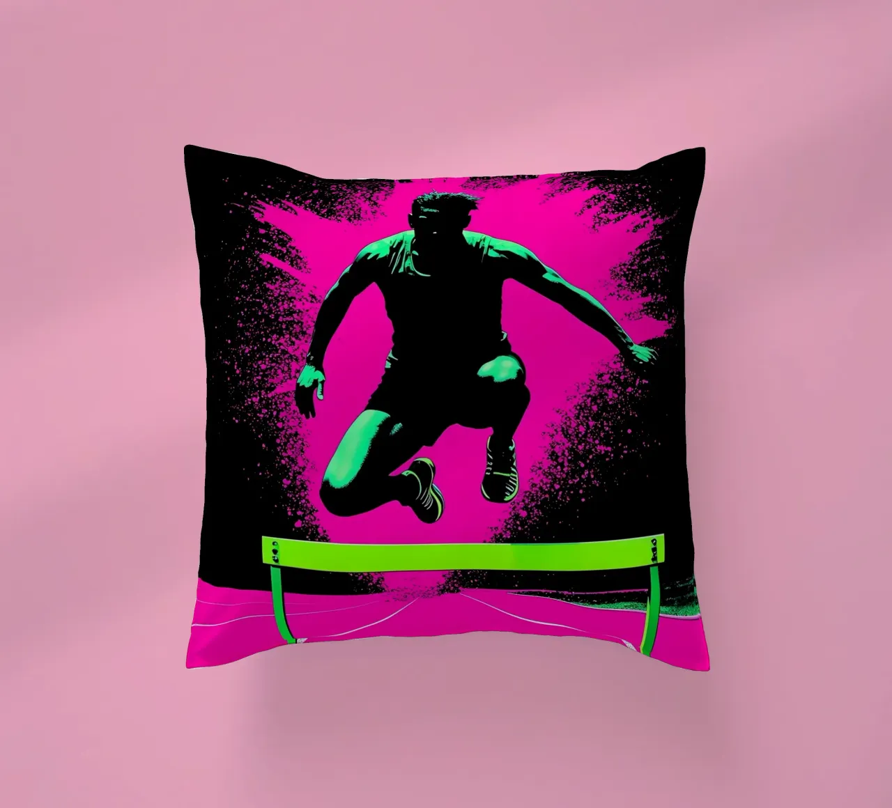 Ostacoli - Pop Art cuscino da ColorCrash Gallery