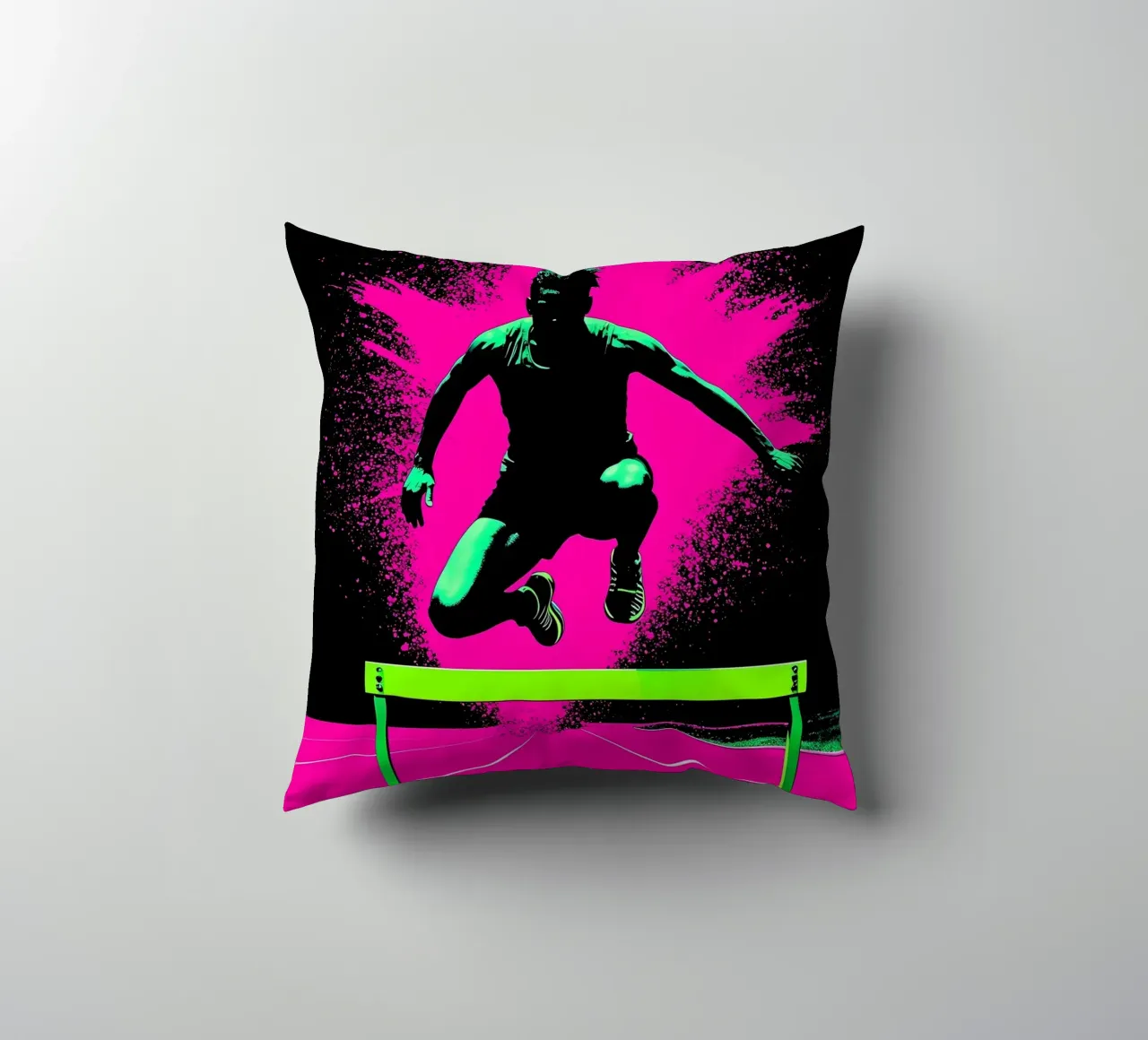 Ostacoli - Pop Art cuscino da ColorCrash Gallery