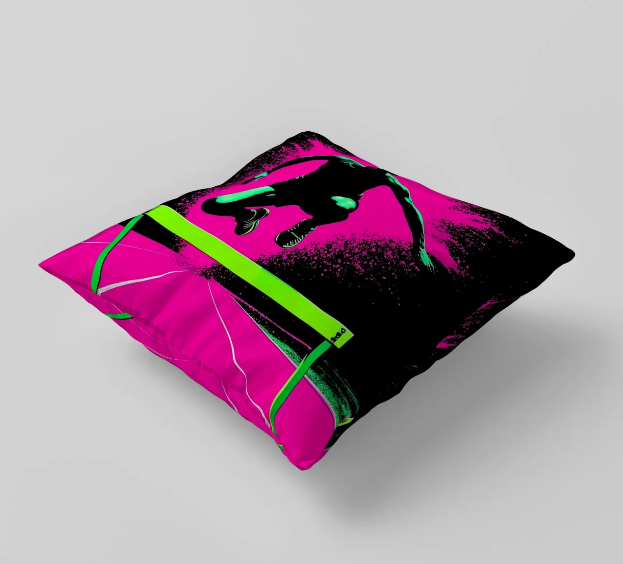 Ostacoli - Pop Art cuscino da ColorCrash Gallery