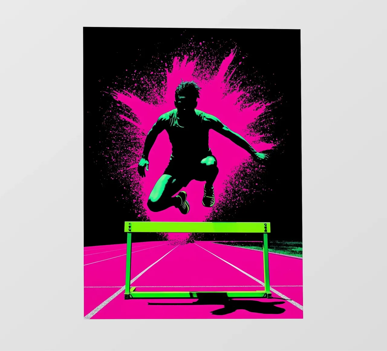 Ostacoli - Pop Art pellicola backlit da ColorCrash Gallery
