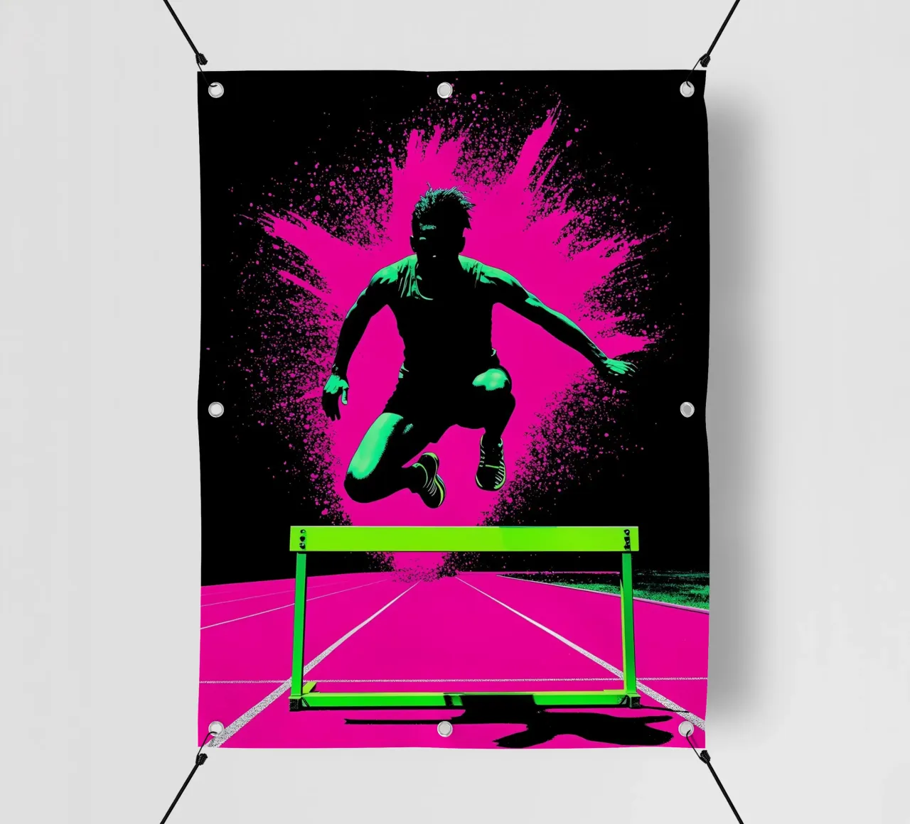 Ostacoli - Pop Art telo in pvc da ColorCrash Gallery