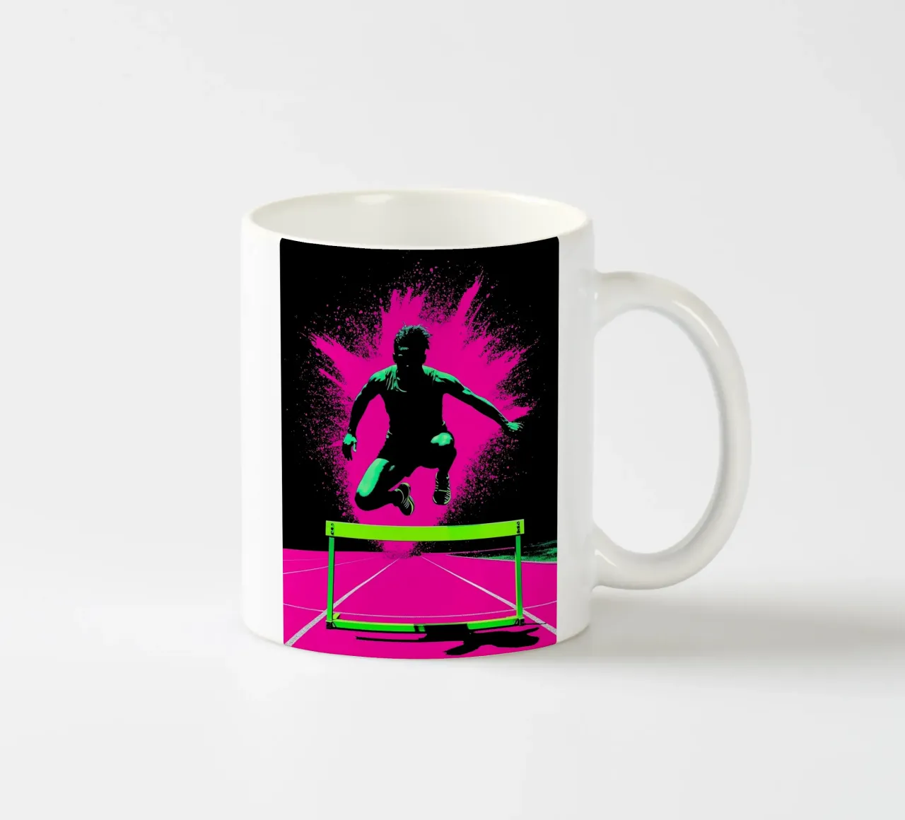 Ostacoli - Pop Art tazza in ceramica da ColorCrash Gallery