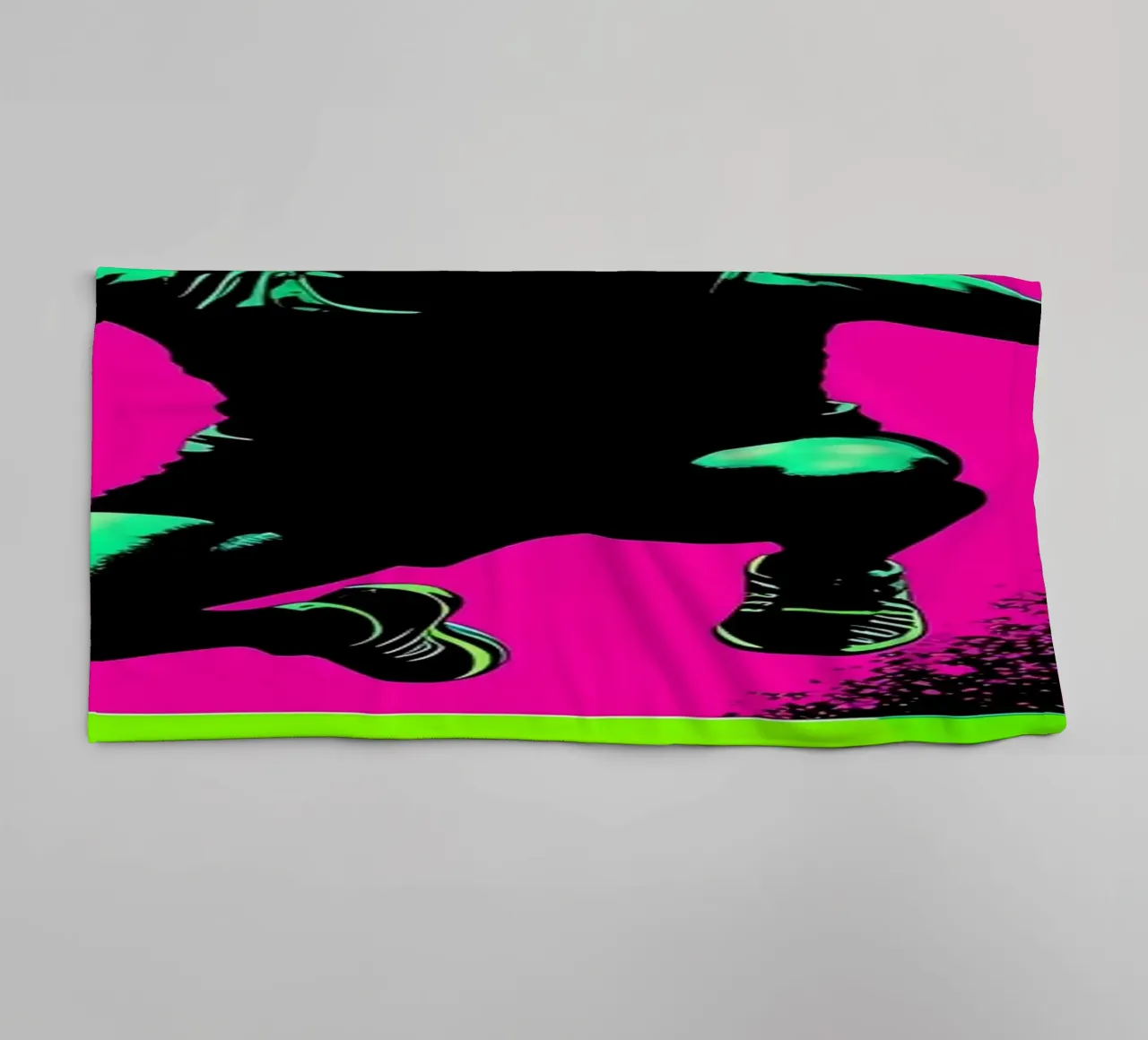 Hurdling - Pop Art towel by ColorCrash Gallery