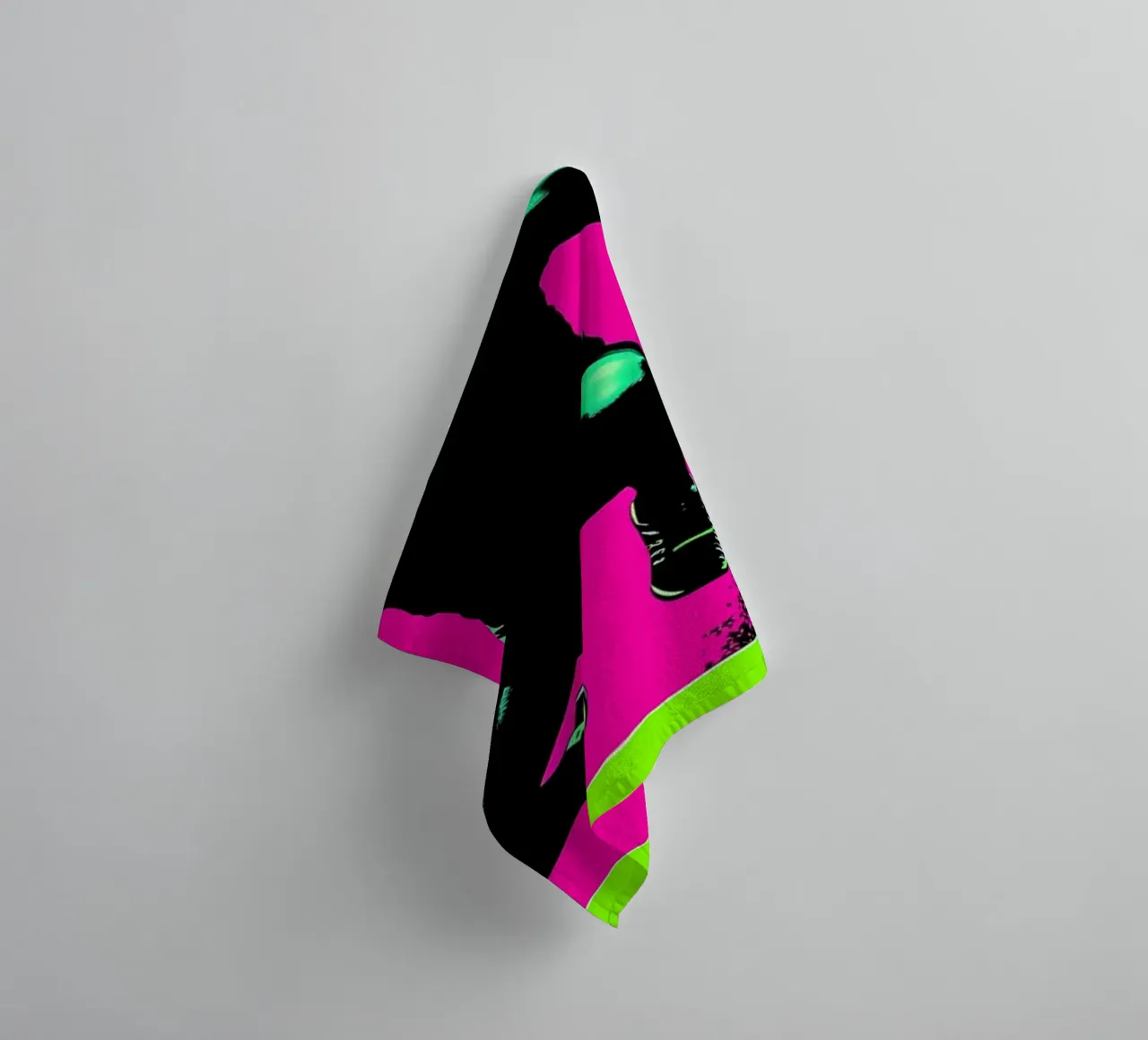 Hurdling - Pop Art towel by ColorCrash Gallery
