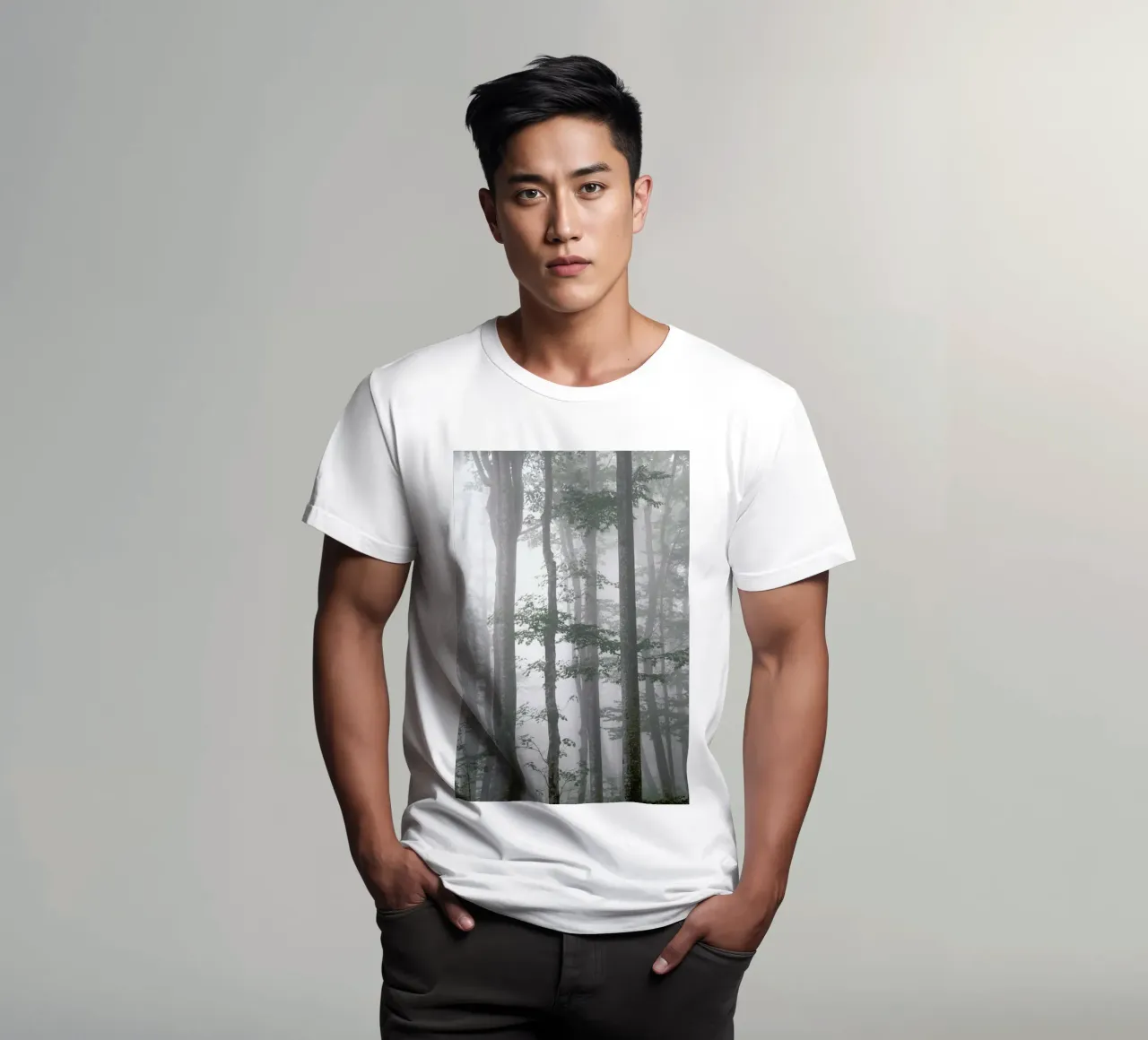 Foggy Autumn Forest t-shirt da Studio Nahili
