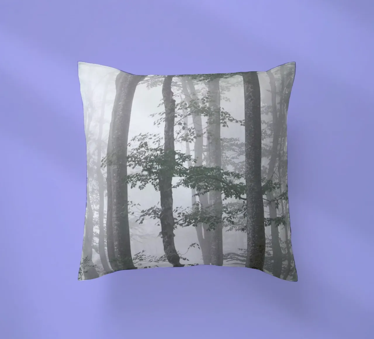 Foggy Autumn Forest cuscino da Studio Nahili