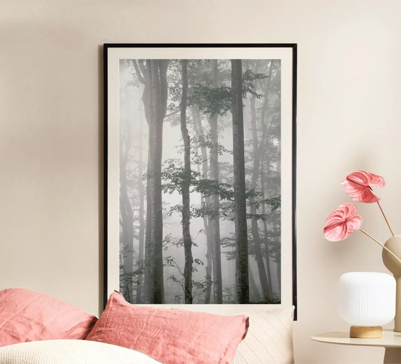 Foggy Autumn Forest carta hahnemühle da Studio Nahili