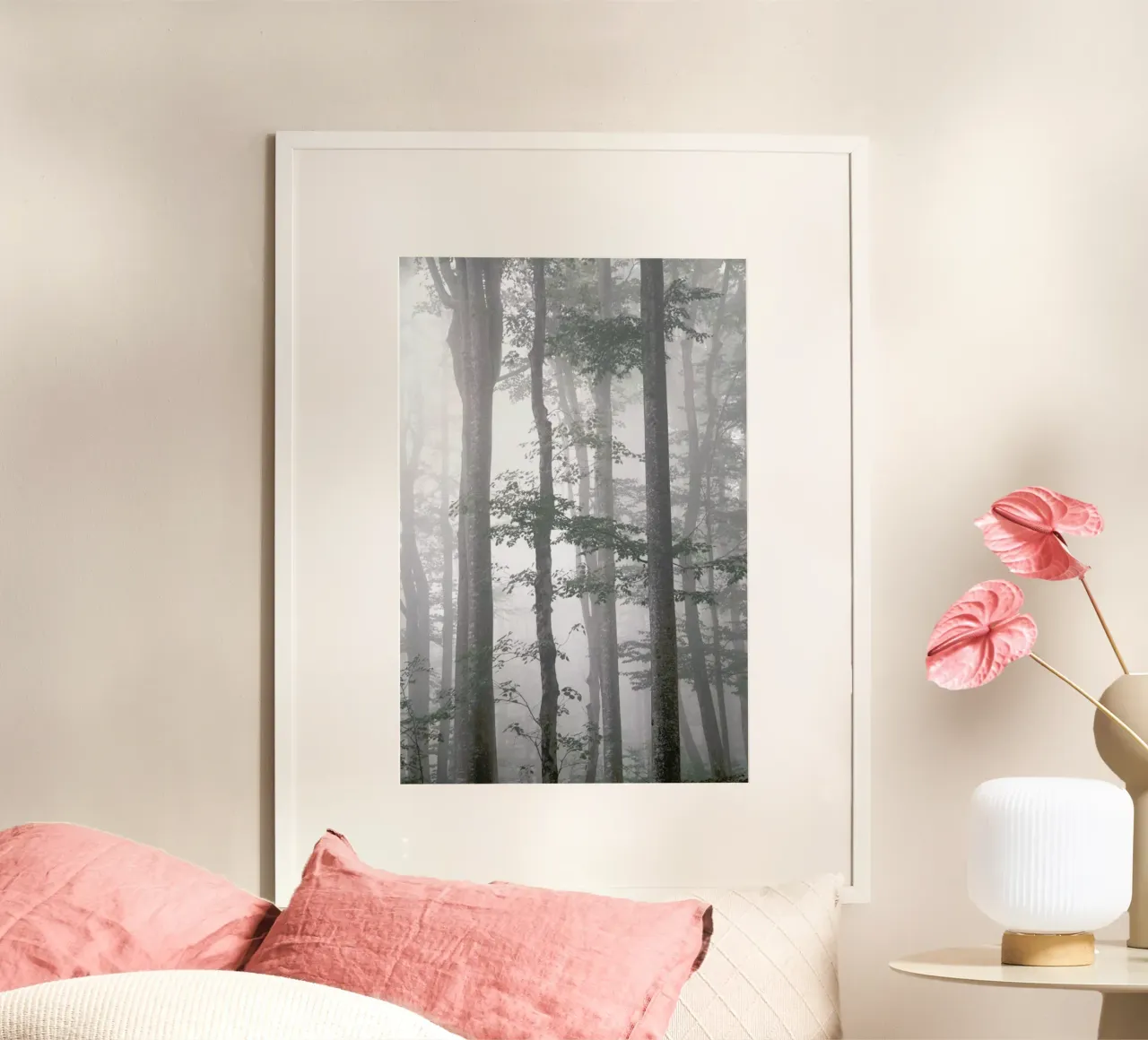 Foggy Autumn Forest carta hahnemühle da Studio Nahili