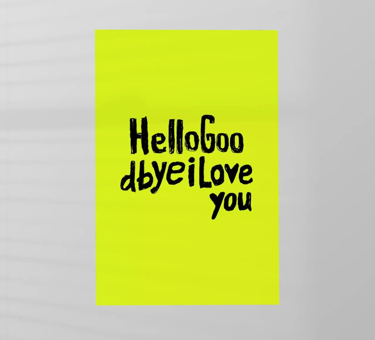 Hello Goodbye by Mica Andreea pellicola backlit da Studio One