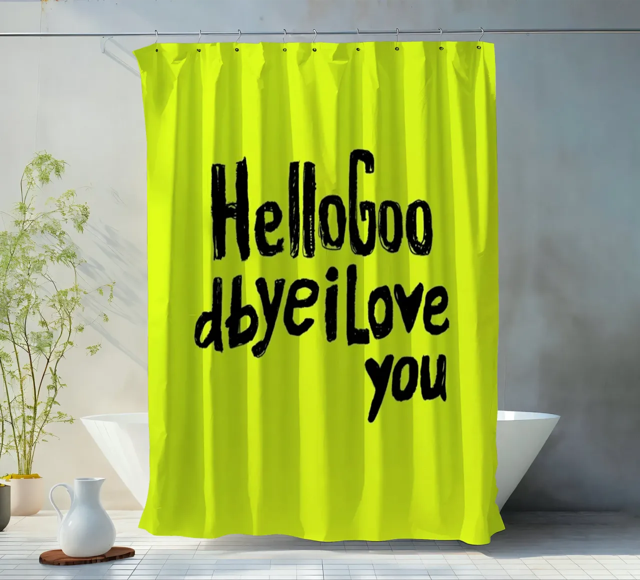 Hello Goodbye by Mica Andreea tenda da doccia da Studio One