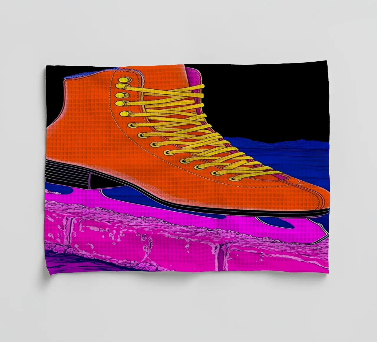 Scarponi da sci sul ghiaccio - Pop Art canovaccio da cucina da ColorCrash Gallery