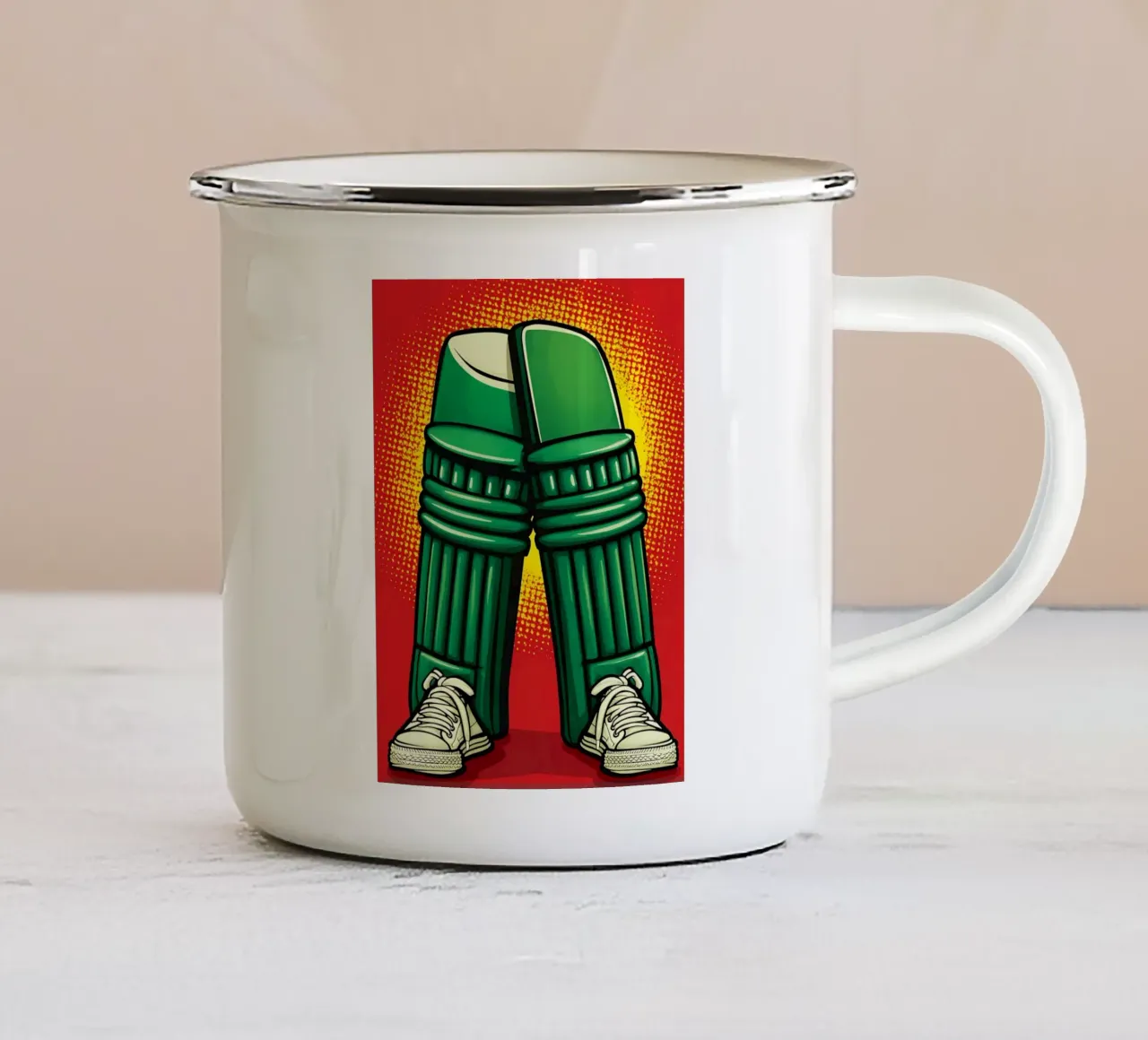 Tappetini per grilli - Pop Art tazza in smalto da ColorCrash Gallery